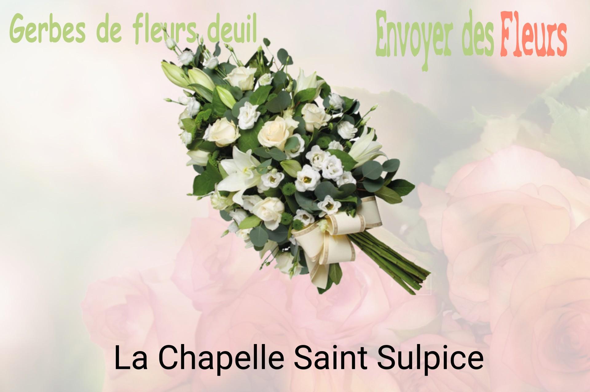 Gerbe de fleurs de deuil livrée à La Chapelle-Saint-Sulpice